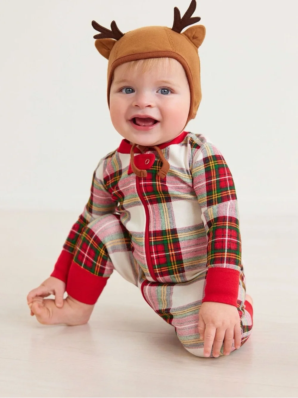 Hanna Andersson Baby Holiday Zip Sleeper Pajamas 6-12 Months